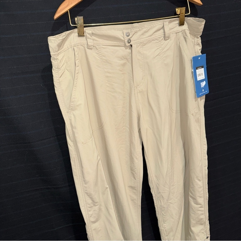 NWT White Sierra Roll Up Tan Khaki Hiking Performance Pant Women’s XL Gorpcore - Picture 4 of 15